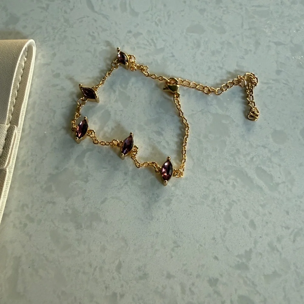 Gold and Red Women's Bracelet